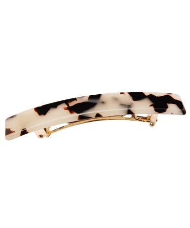 France Luxe Luxury Rectangle Barrette  Ivory Tokyo - Classic French Design for Everyday Wear