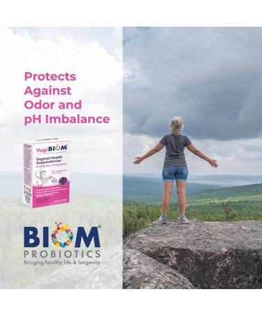 VagiBiom Lactobacillus Suppository - Microbiome Flora Balance & Odor Control | Paraben-Free & Preservative-Free - Buy Online on GoSupps.com