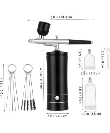 Healeved 1 Set Airbrush Kit Air Brush for Nails Compressor Airbrush Electric Airbrush Cordless Aluminum Alloy 12.00X4.20X4.20CM - Buy Online on GoSupps.com