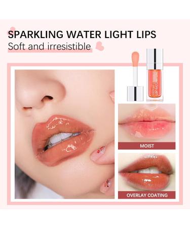 Hydrating Lip Glow Oil - Long Lasting Plumping & Moisturizing Gloss for Dry Lips - PINK CHERRY - Buy Online on GoSupps.com