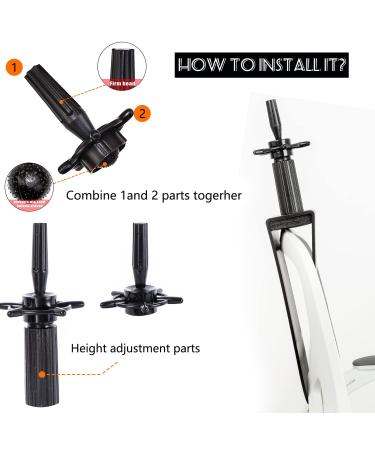 mannequin stand for chair With Clip Training Head Clamp Stand Adjustable Cosmetology Clamp stand  Hairdressing Salon Seat Back Clamp (17inch  Black) 17 Inch 1 Black - Buy Online on GoSupps.com