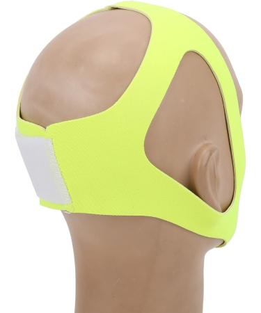 Anti Snoring Chin Strap - Snore Relief Solution for Adults - Adjustable & Breathable (Yellow) - Buy Online on GoSupps.com