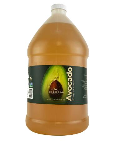Oilderado Avocado Oil, Naturally Expeller Pressed, Non-GMO Certified, Gourmet Avocado Cooking Oil, High-Heat Cooking, Great for Dressings, Marinades, and Frying, Keto and Paleo Diet Friendly, 1-Gallon (1 Gallon) 128 Fl Oz 