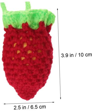 Alipis 2pcs Fruit Drawstring Vegetable Bags Strawberry Woolen Bag Egg Bag Shopping Hanging Net One Shoulder - Buy Online on GoSupps.com