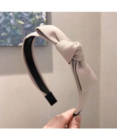 scicent Head Bands 3 Pieces Bow Hairbands for Women Thin Bowknot Hair Hoop Women Knotted Turban Headbands Bows Hair Accessories for Girls (Black+Beige+dark coffee) - 10113 - Buy Online on GoSupps.com