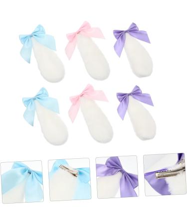 FRCOLOR 3 Pairs Plush Rabbit Ear Hair Clip womens hair clips bunny ears hair clip easter hair barrettes hair barrettes for women Cartoon Hair Clips cosplay pair clip Miss fabric - Buy Online on GoSupps.com
