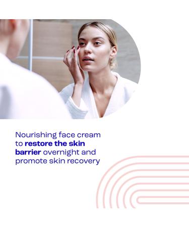 E45 Face Night Cream - Nourishing Night Moisturiser to Restore Skin Barrier For Sensitive Skin & Eczema Prone Skin - Regenerative & Firming Night Cream - Perfume Free - Dermatologist Approved - 50ml - Buy Online on GoSupps.com