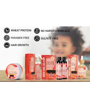 Kid s Hair Growth Set - Nourishing Shampoo & Conditioner with Black Castor Oil Argan Jojoba Aloe Vera | Sulfate & Paraben Free - Buy Online on GoSupps.com