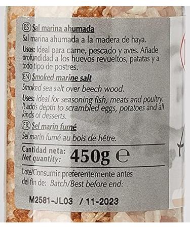 Dani Smoked Sea Salt with Grinder 450 g 1 Unit - Buy Online on GoSupps.com