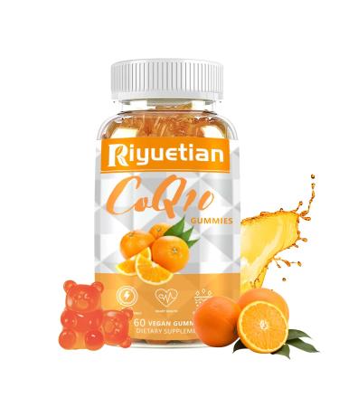 COQ10 Gummies - CoQ10 500mg + Omega-3 EPA/DHA + Magnesium Glycinate + Zinc Citrate to Support Heart Health Energy Production Immune System & Mineral Absorption 30 Servings 60 Count (Pack of 1)