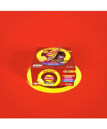 Walkers Meaty Variety Multipack Crisps Box 20x25 g 500 g (Pack of 1) - Buy Online on GoSupps.com