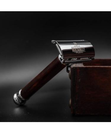 Brent Berkeley Men's Original Safety Razor - Brass Sandalwood Double-Edged Razor | Long-Lasting Reduces Irritation & Unevenness - Buy Online on GoSupps.com