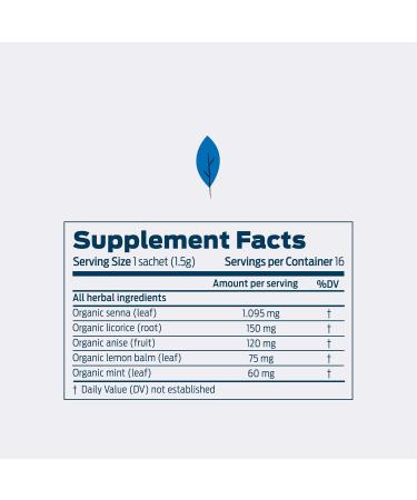 Organic Helps Tea: Senna, Licorice, Anise, Lemon Balm & Mint for Constipation Relief | Laxative & Draining Effect | 16 Tea Bags x 3 Pack - Buy Online on GoSupps.com