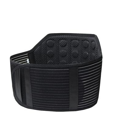 Infrared self -warming lumbar support magnetic field therapy back waist support belt with 21 magnets give warmth from for women and men pain relief (size: xxl)