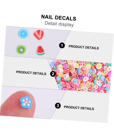 Housoutil 5000pcs Fruit Slices Glitter Ornaments So Unique Body Mist Fruit Charms Nail Art Charms Fruit Nail Decor Nail Slice Decorations Lemon Slice Nail Art So Clay Sequins 3D 0.5x0.5cm As Shown - Buy Online on GoSupps.com