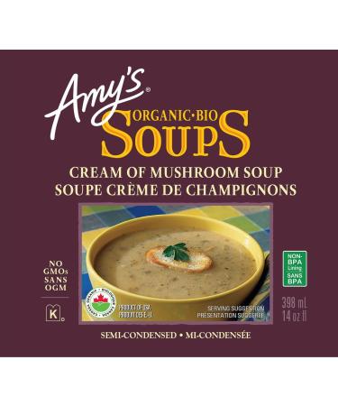 Amy s Kitchen Cream of Mushroom Soup Soy-Free Corn-Free Tree Nut-Free Kosher 12-pack (398ml per can) - Buy Online on GoSupps.com