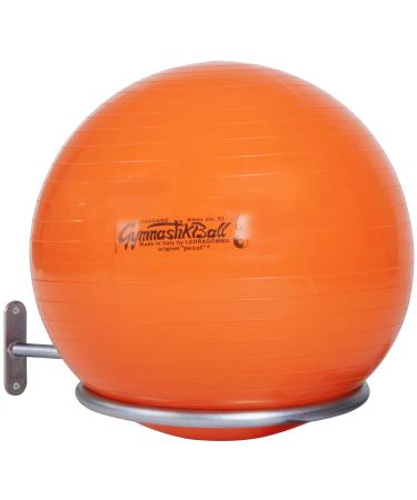 Sport-thieme gymnastics ball bracket |Wall bracket for balls with 45-90 cm |For seat balls Pezziballs ABS Powerballs and footballs on the net |Pay load approx. 4 kg |Galvanized steel tube