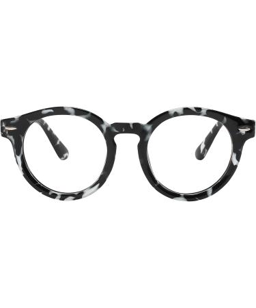 Blue Light Blocking Glasses for Women & Men - Oval Demi Black | Protect Your Eyes - Buy Online on GoSupps.com