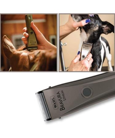 Wahl Bravura Pet Clipper Kit Gunmetal - Professional Animal Grooming Tool for Dogs, Cats, and Horses (41870-0425) - Buy Online on GoSupps.com