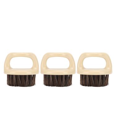 Shaving brush 3 pieces shaving brush ring handle men beard soft bristles burr-free comb styling cleaning tool for hair salon
