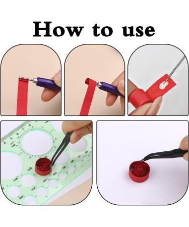 LOKUNN Paper Quilling Tools Kit with Slotted Tool, Ruler, Awl, and Tweezer - DIY Art Supplies for Gift Card Making - Buy Online on GoSupps.com