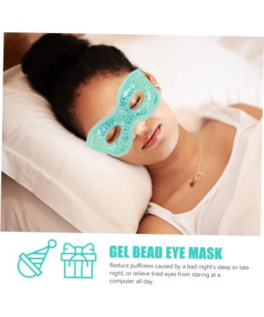 Ipetboom Contoured Eye Mask for Sleeping Eye with Eye Holes Eye for Sleeping Hot Cold Eye Mask Travel Ice Compress Eyes Cover Baffle Super Soft Crystal Cotton to Sleep Light Green 28.5x9x1.7cm - Buy Online on GoSupps.com