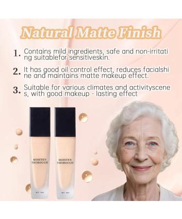 Lanerna Foundation Foundation for women soft matte liquid full coverage foundation long lasting waterproof 30 ml Ivory - Buy Online on GoSupps.com