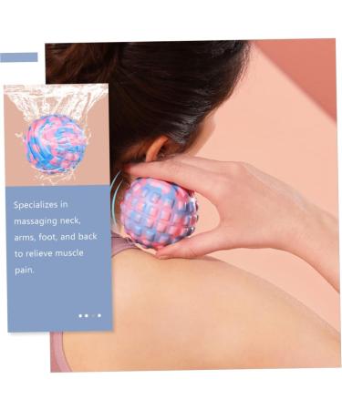 Garneck 4-Piece Fitness Massage Ball Set | Yoga & Myofascial Release for Lower Back & Shoulder Tension | Colorful EVA Massage Balls (7x7cm) - Buy Online on GoSupps.com