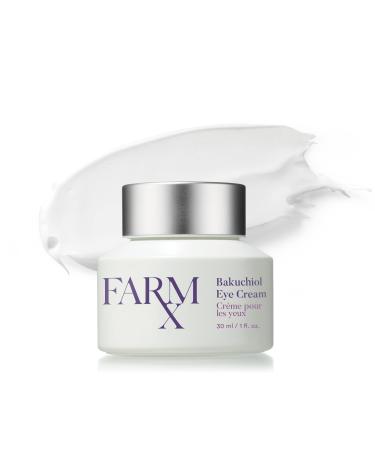 Farm Rx Bakuchiol Eye Cream - Vegan Revitalizing Cream to Reduce Dark Circles and Wrinkles Under and Around the Eyes  an Alternative to Retinol (30ml/1 fl oz) Clean Beauty