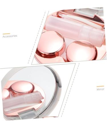 Solustre Eye Contact Holder Set - Travel Case with Tweezers & Mirror for Contact Lenses - White - Buy Online on GoSupps.com