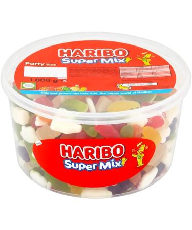 Haribo Supermix Sweets Party Tub 1kg - Buy Online on GoSupps.com