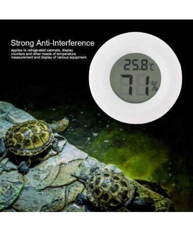 Mini Digital Hygrometer Thermometer - Indoor Temperature Monitor for Reptiles | Large LCD & Backlight - White - Buy Online on GoSupps.com