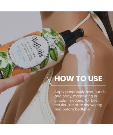 VEGANIS Body Lotion for Dry Skin Nourishing & Hydrating Formula with Wild Neroli & Organic Olive Softening Moisturizer For Hands Smooth & Soft Skin 17 6 Fl Oz - Buy Online on GoSupps.com