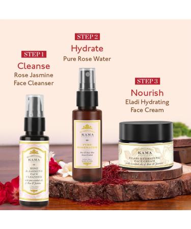 Kama Ayurveda Eladi Hydrating Face Cream 50g with Rose and Jasmine Essential Oils - Buy Online on GoSupps.com