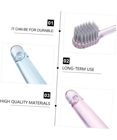 Plafope 6-Piece Classic Crystal Toothbrush Set for Adults - Durable Oral Care Brushes for Home Use - Buy Online on GoSupps.com