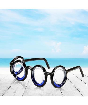 Black Motion Sickness Glasses - Stylish Frame Motion Sickness Relief for Car Plane Boat Travel and VR Gaming. Cruise Essentials.
