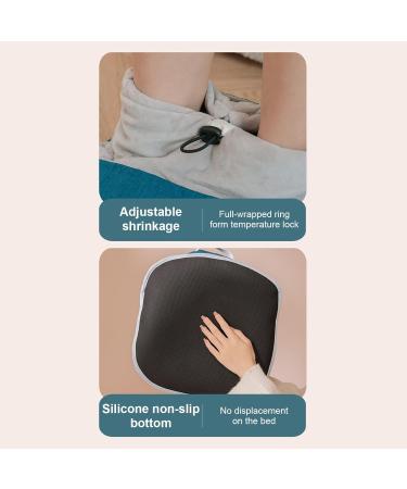 Serlium Electric Foot Warmer with Vibration & Heating - Cozy Insulated Cotton Foot Massager for Home & Office - USB Blue Foot Warmers for Men & Women - Buy Online on GoSupps.com
