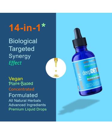 DeepDetox 2oz Plant-Based Cleanse & Detox Support | Liver & Gut Health | Natural Herbal Fibers | Vegan Liquid Supplement - Buy Online on GoSupps.com