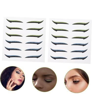 Beavorty Eye Liner Stincle Stickers 12 Pairs Eyeliner Stickers Reusable Double Eyelid Tapes Eye Makeup Stickers Reusable Eyeliner Stickers - Buy Online on GoSupps.com