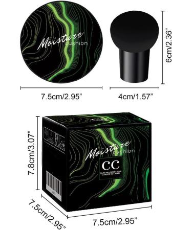  Beslibate Air Cushion Foundation for Impectable Makeup Skin Tone Uniform Concealer Nude Makeup Moisturising Brightening CC Liquid Foundation-Ivory - Buy Online on GoSupps.com