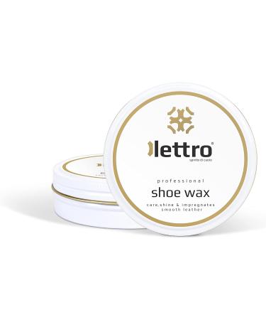 Lettro Shoe Wax 100ml - Professional Quality Polish for Smooth Leather - Black 118 - Buy Online on GoSupps.com