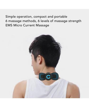 Cervical Spine Massage Plaster - Mini 6 Modes Portable EMS Pulse Massager for Shoulder Relief | International Shipping - Buy Online on GoSupps.com