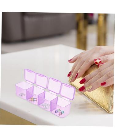 Beaupretty 3 Sets Nail Art Storage Box Ornament Storage Bin Dip Powder Organizer Nail Jewelry Makeup Drawer Ornament Container Nail Acrylic Powder Nail Organizer Abs Accessories Storage Rack - Buy Online on GoSupps.com