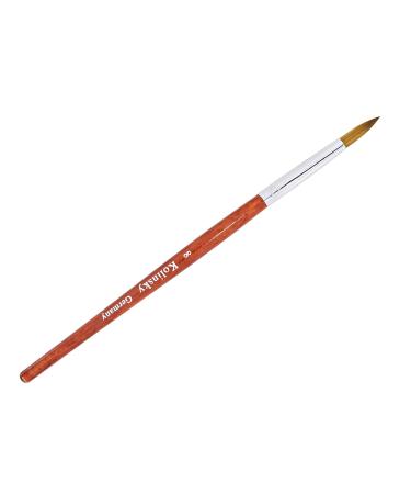 Nail Design Acrylic Brush #8 - Premium Kolinsky 70% Nylon 30% for Professional Nail Art | International Shipping Available - Buy Online on GoSupps.com