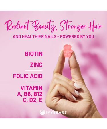 IvyBears Glow & Hair Pack for Women Hair Vitamin + Glow Tanning Gummies Vegan Gummies with Biotin Collagen Keratin & Beta-Carotene Hair Growth & Natural Tan Support 60 ct Each - Buy Online on GoSupps.com