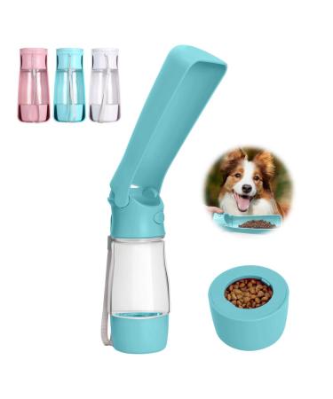 Ticfly dog drinking bottle dog water bottle Travel portable foldable pet water bottle - feed dispenser for pets travel hiking |Compactly durable slightly leak -proof (blue)