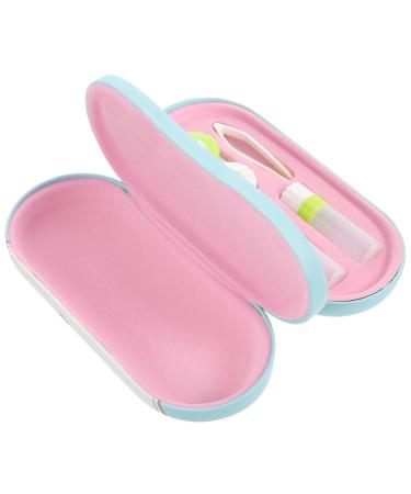 Solustrie 3 sentences Double-lodged glasses case storage of sunglasses of portable lentil holder contact lens solution travel accessories sensitive contact holder outdoor glasses case household
