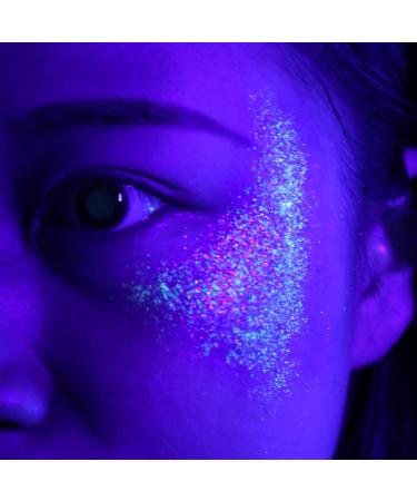 LATIBELL UV Black Light Reactive Glitter Gel - 12 Colors Fine Body & Face Glitter Makeup for Women | Festival Rave Accessories - Buy Online on GoSupps.com