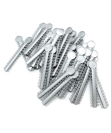 1 Pack Orthodontic Ligature Ties Grey Elastic O-Rings Braces Rubber Bands Dental Ties For Dental Materials (1040Pcs)