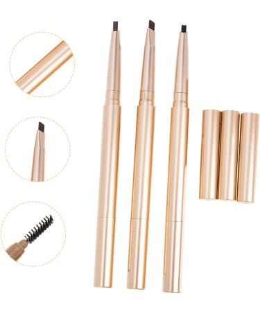 CANIGHT 3pcs Double Ended Eyebrow Pencil Brow Pencil Black Makeup Pen for Eyebrow Makeup Eyebrow Pencil Abs - Buy Online on GoSupps.com